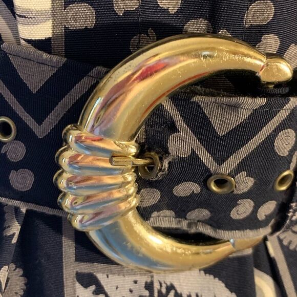 Vintage Tribal Print Geometric Dress Belt M - Picture 8 of 16